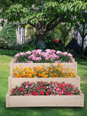 🌱 3-Tier Raised Garden Bed 🌿 Multi-Level Planter for Herbs & Vegetables 🏡✨