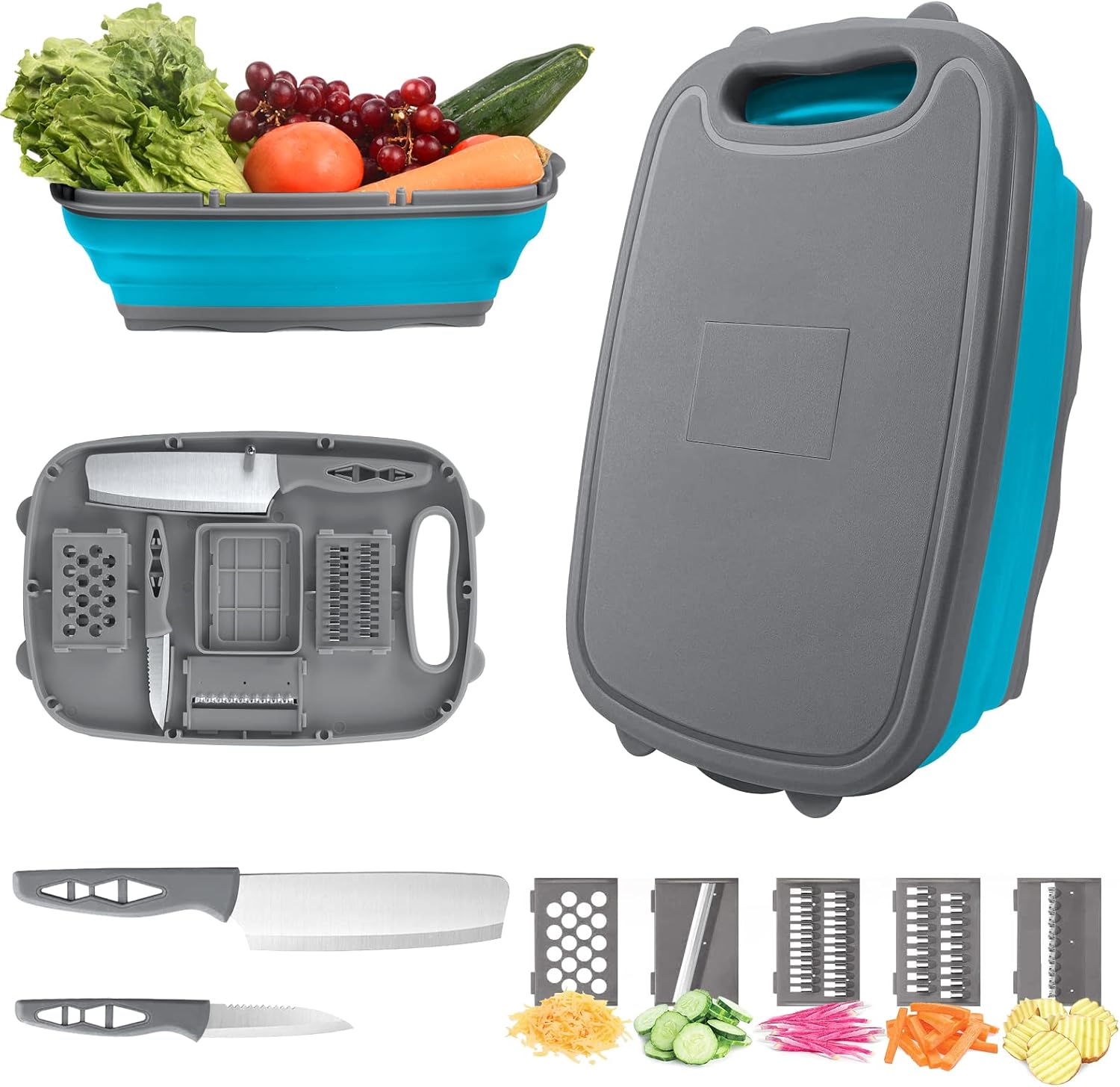 🥬 Collapsible Vegetable & Fruit Wash Basket 🍎 Space-Saving Kitchen Essential 🌿