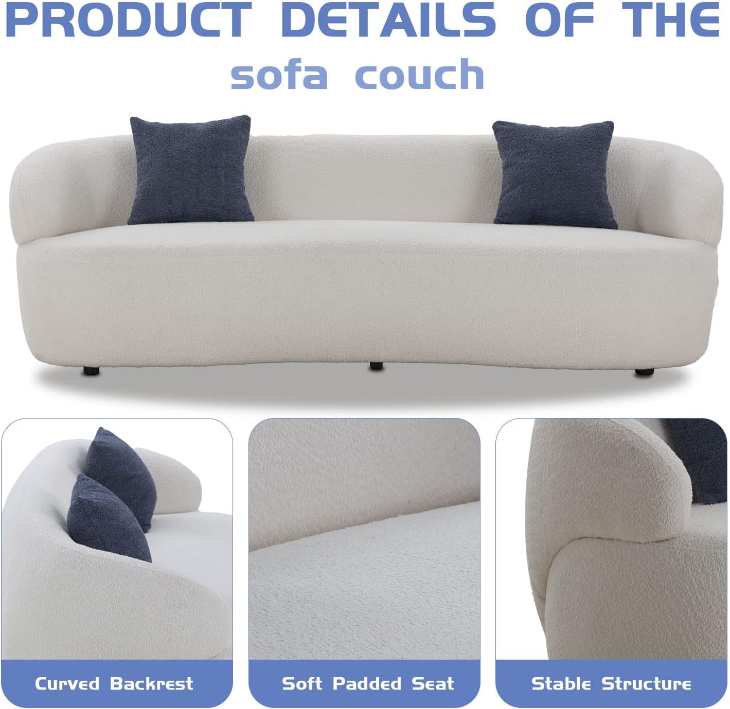 🏡 Modern Apartment Sofa – Stylish & Tool-Free Assembly 🛋️✨