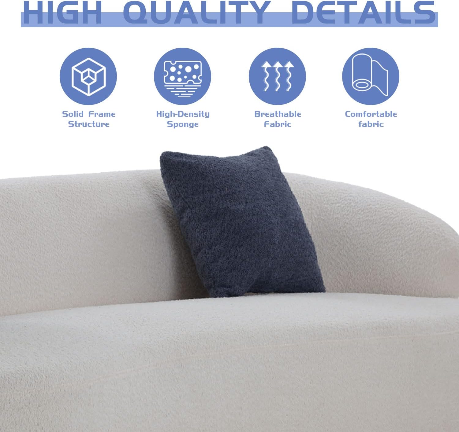 🏡 Modern Apartment Sofa – Stylish & Tool-Free Assembly 🛋️✨