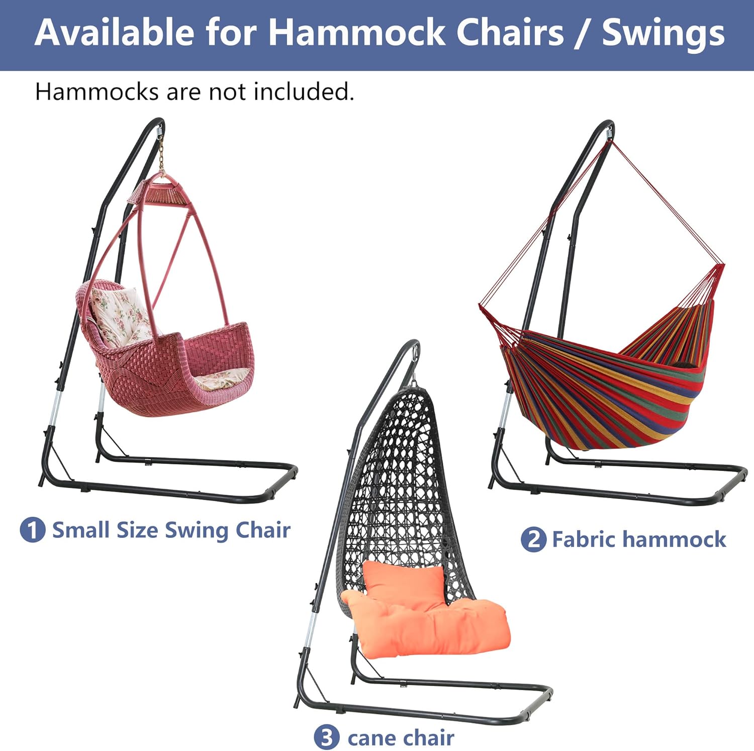 🌿 Hanging Hammock Chair with Stand 🪑 Relax & Unwind Indoors or Outdoors ☀️